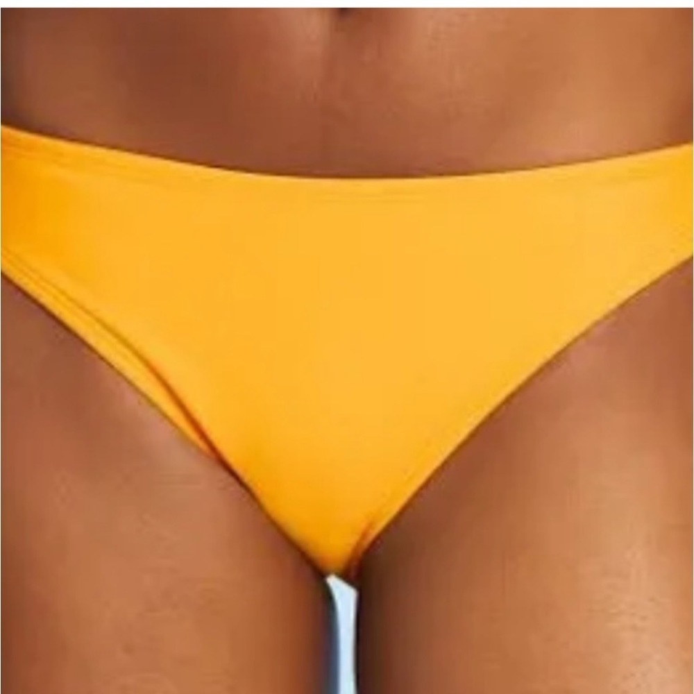 𝅺juniors' large (8-10) Cheeky Bikini Bottom Xhilaration Mango Orange nwot